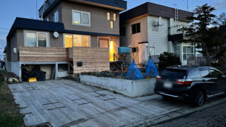岩見沢市 住宅外構 (駐車場)
